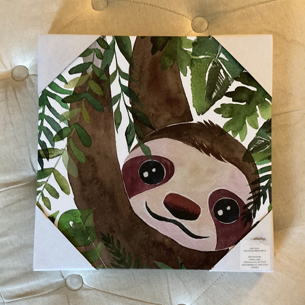 Sloth Wall Decor